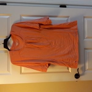 d & co. 3/4 Sleeve Pink Top Size 1X